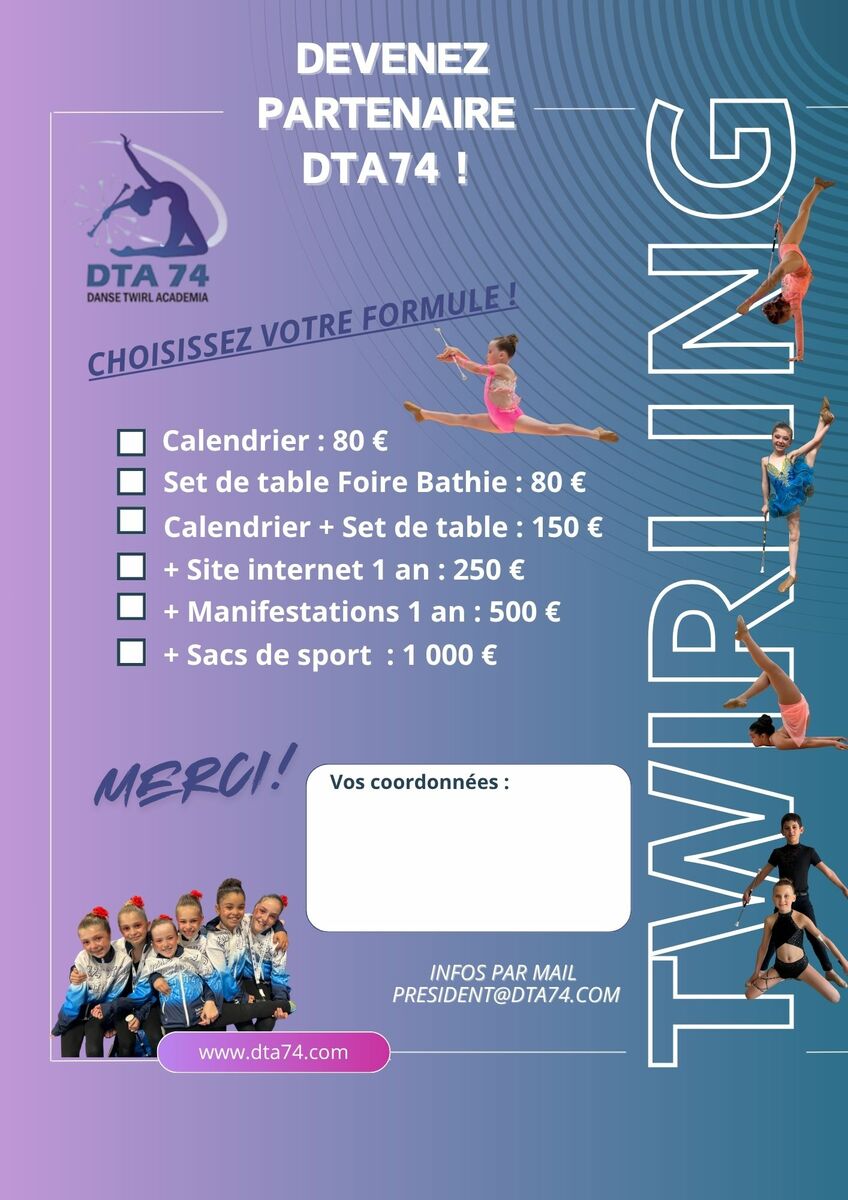 Dta74 - Devenez Partenaire 2026 !