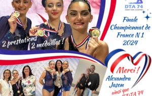 Dta74 - Nos médaillées Finale du championnat de France N1 2024 
